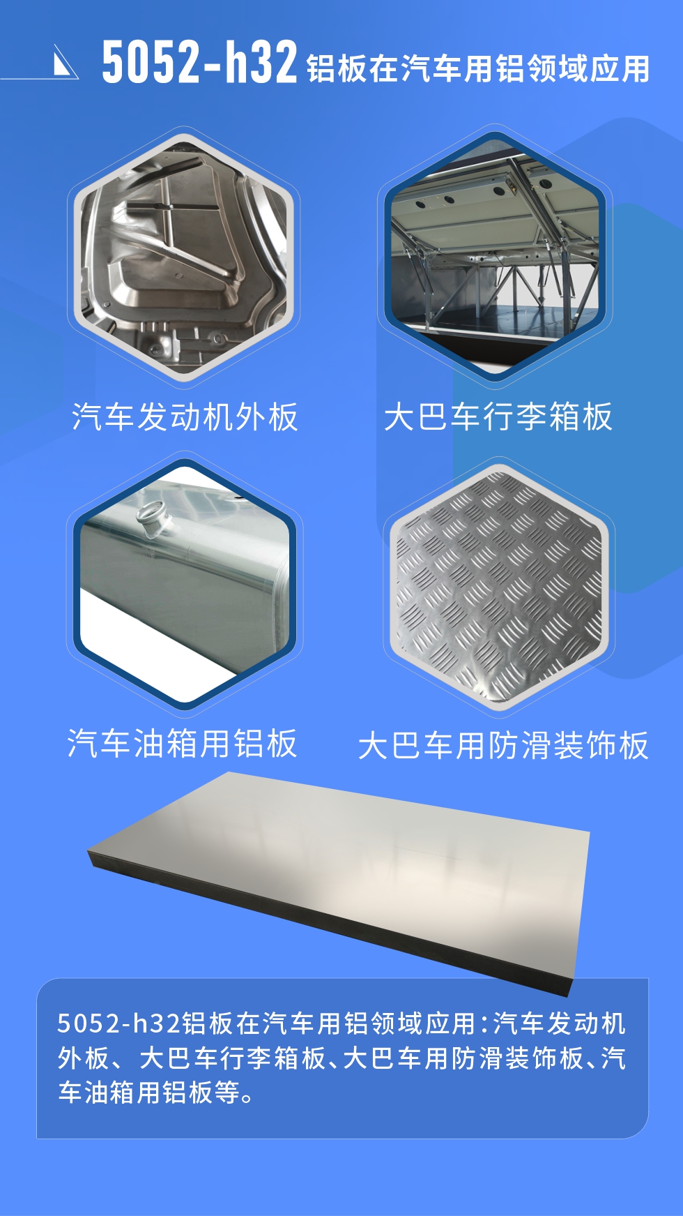 5052鋁合金厚板用途： 料倉(cāng)、法蘭料、GIS殼體、游艇、內(nèi)衣模/鞋模、儲(chǔ)氣筒、口罩機(jī)器、口罩機(jī)、精密機(jī)械加工等;