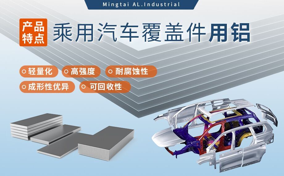 乘用汽車覆蓋件用鋁5系（5052/5182）6系（6016/6111）鋁合金 輕量化、高強(qiáng)度、高成型性